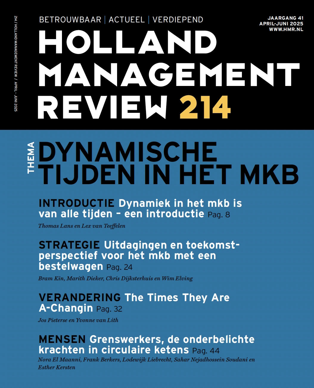 HMR 214 - Dynamische tijden in het mkb